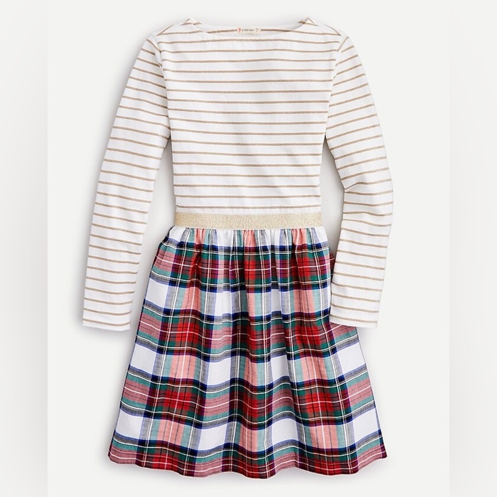 Girls’ Crewcuts Tartan Skirted Dress, size 6